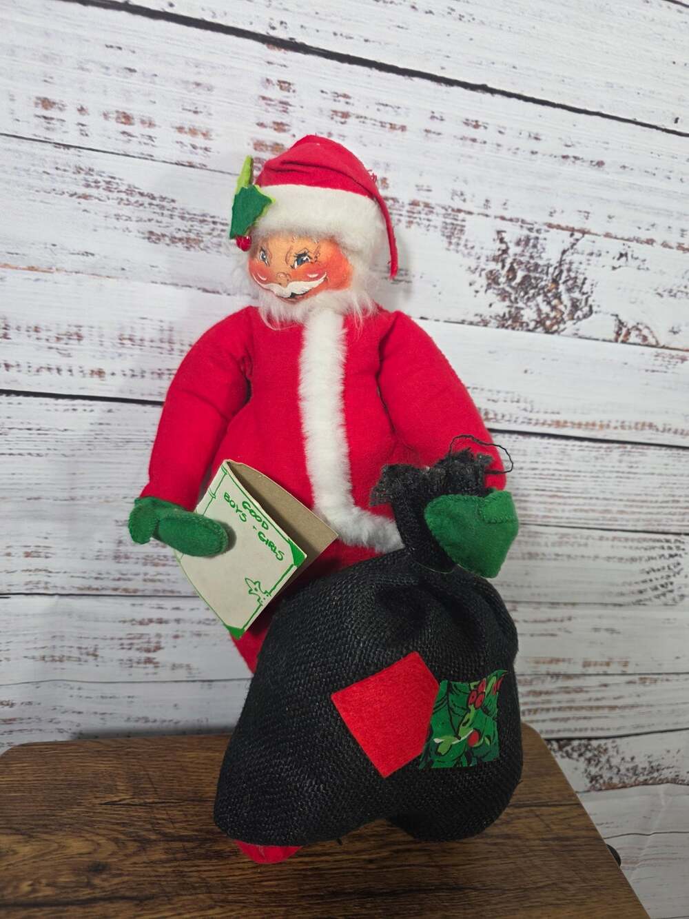 VTG USA Annalee Mobilitee Doll Santa Claus Meredith NH Christmas Figure